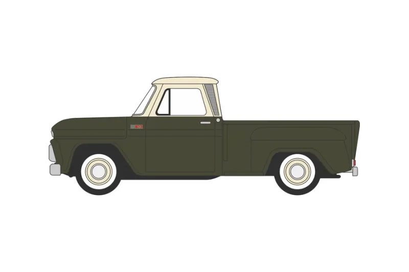 1:87 Oxford - 1965 Chevrolet Stepside Pickup Dark Green/Ivory 1:87 Oxford - 1965 Chevrolet Stepside Pickup Dark Green/Ivory