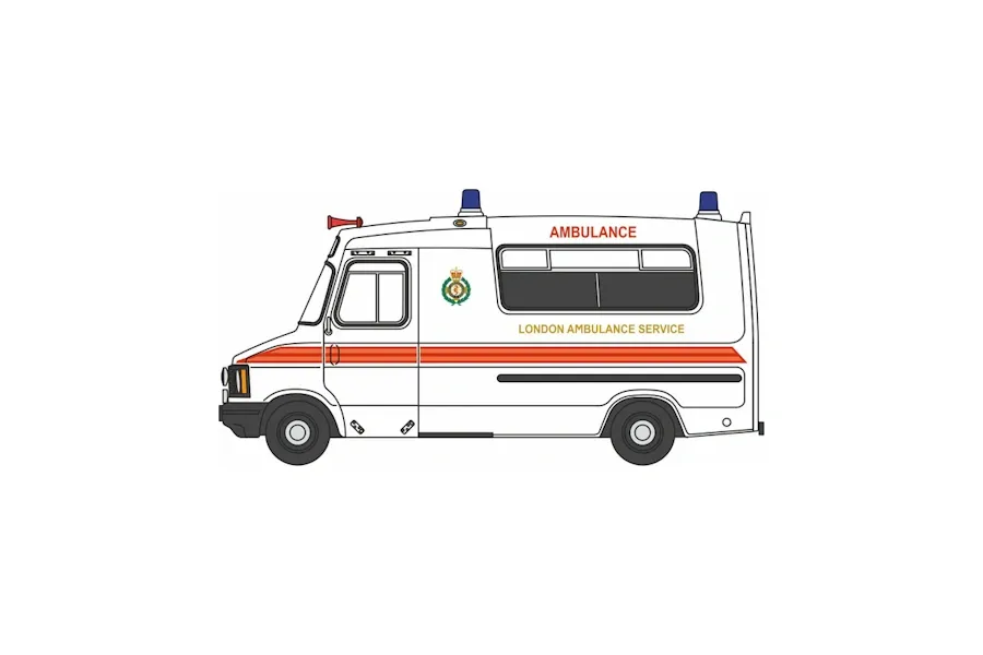 1:76 Oxford  - Bedford CF Hanlon Ambulance London Ambulance Service (OFAH)