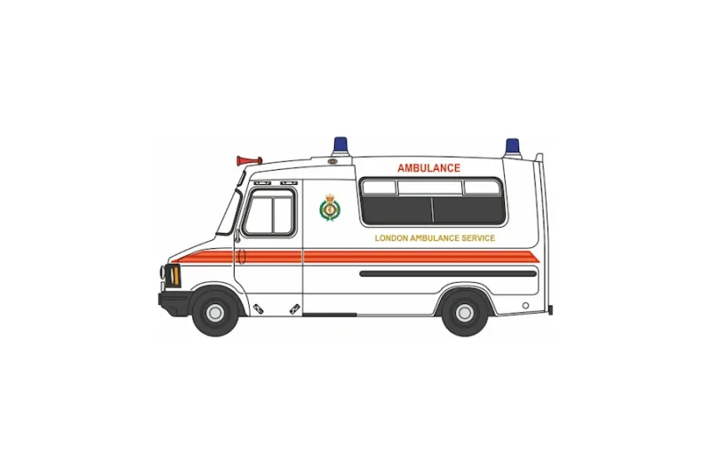 1:76 Oxford  - Bedford CF Hanlon Ambulance London Ambulance Service (OFAH)
