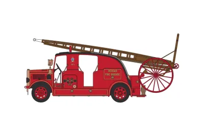 1:76 Oxford - Leyland Cub FK7 Redcar Fire Brigade 1:76 Oxford - Leyland Cub FK7 Redcar Fire Brigade