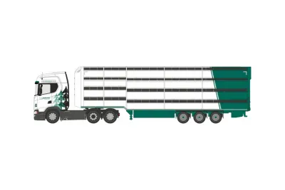 1:76 Oxford - Scania S Series Livestock Trailer A W Jenkinson 1:76 Oxford - Scania S Series Livestock Trailer A W Jenkinson