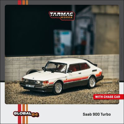 1:64 Tarmac - Saab 900 Turbo, white