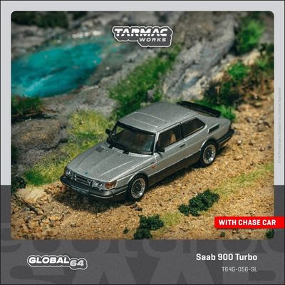 1:64 Tarmac - Saab 900 Turbo, silver 1:64 Tarmac - Saab 900 Turbo, silver