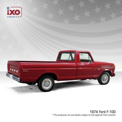 1:18 Ixo USA - 1974 Ford F-100, candy apple red