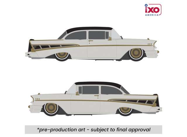 1:64 Ixo USA - 1957 Chevrolet Bel Air Lowrider, gray