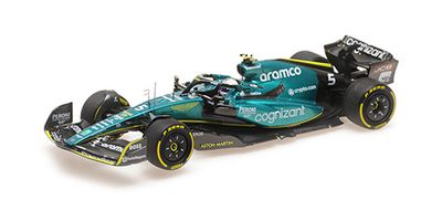 1:43 Minichamps - ASTON MARTIN ARAMCO COGNIZANT FORMULA ONE TEAM AMR22 – S. VETTEL – LAST RACE ABU DHABI GP 2022 1:43 Minichamps - ASTON MARTIN ARAMCO COGNIZANT FORMULA ONE TEAM AMR22 – S. VETTEL – LAST RACE ABU DHABI GP 2022