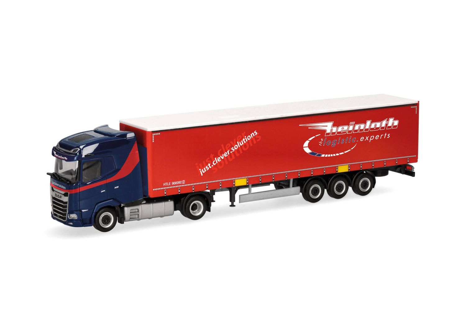 1:87 Herpa - DAF XG Gardinenplanen-Sattelzug "Heinloth"