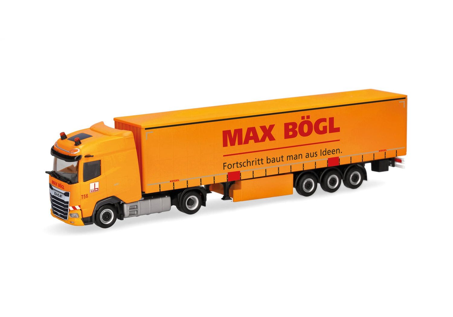 1:87 Herpa - DAF XG Gardinenplanen-Sattelzug "Max Bögl"