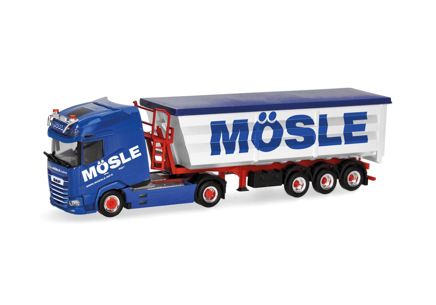 1:87 Herpa - DAF XG+ Stahlmulden-Sattelzug "Mösle"