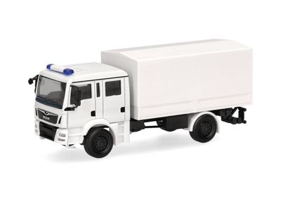 1:87 Herpa - Herpa MiniKit: MAN TGM Mehrzweckkraftwagen (MzKW), weiß (1 Stück) 1:87 Herpa - Herpa MiniKit: MAN TGM Mehrzweckkraftwagen (MzKW), weiß (1 Stück)