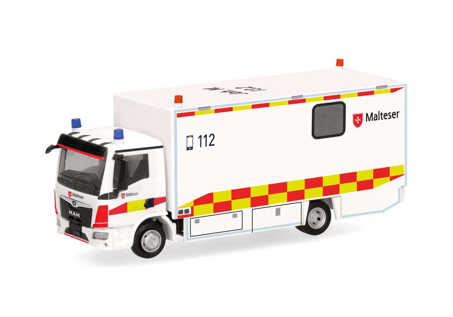1:87 Herpa - MAN TGL CC Koffer-LKW "Malteser München"