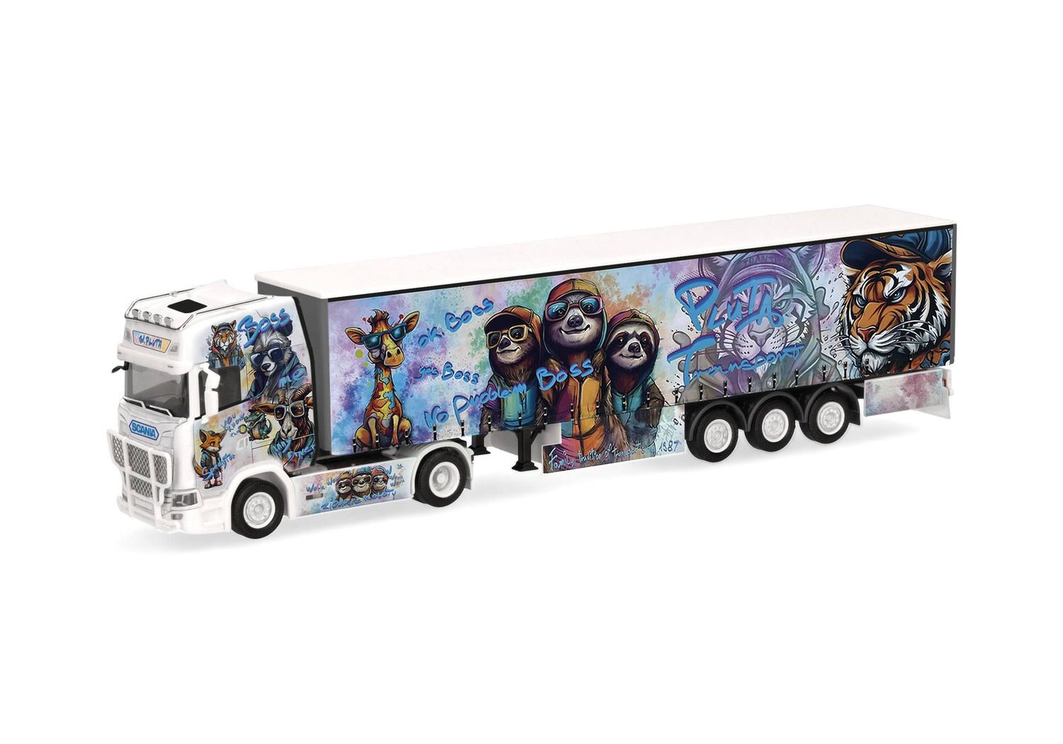 1:87 Herpa - Scania CS 20 HD Gardinenplanen-Sattelzug "Pluta" (Polen)
