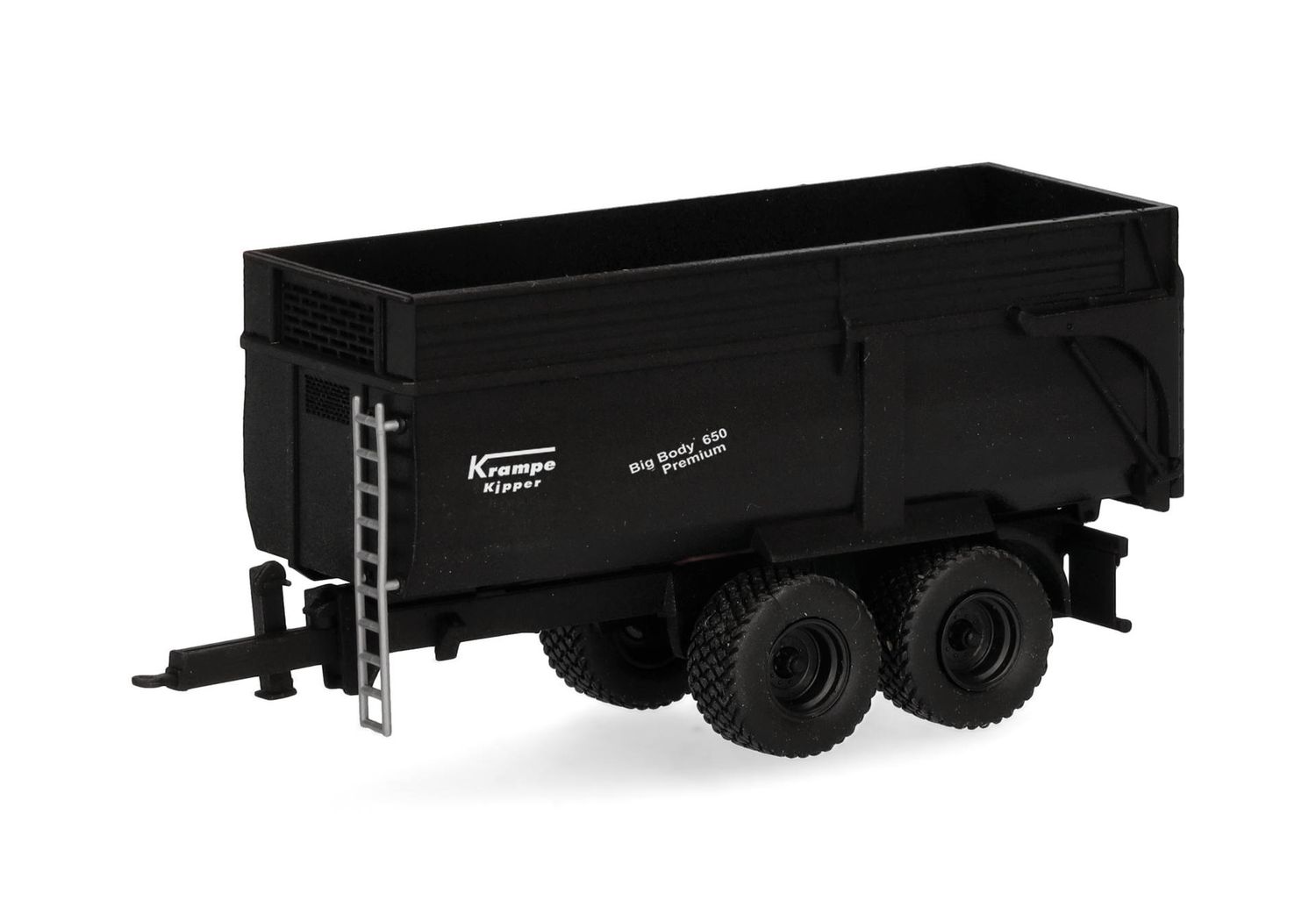 1:87 Herpa - Krampe Kippmuldenanhänger BigBody 650 2achs, schwarz