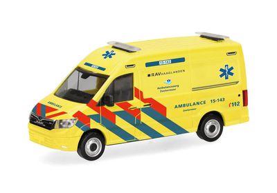 1:87 Herpa - MAN TGE Kasten HD 1:87 Herpa - MAN TGE Kasten HD "Ambulance 15-143" (Niederlande)