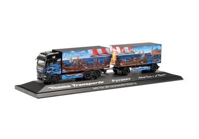1:87 Herpa - MAN TGX GM Getränkekoffer-Hängerzug 1:87 Herpa - MAN TGX GM Getränkekoffer-Hängerzug "Pyraser III / Rudi Thoma"