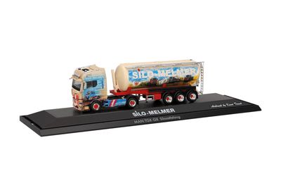 1:87 Herpa - MAN TGX GX Silo-Sattelzug 1:87 Herpa - MAN TGX GX Silo-Sattelzug "70 Jahre Silo Melmer" (Österreich)