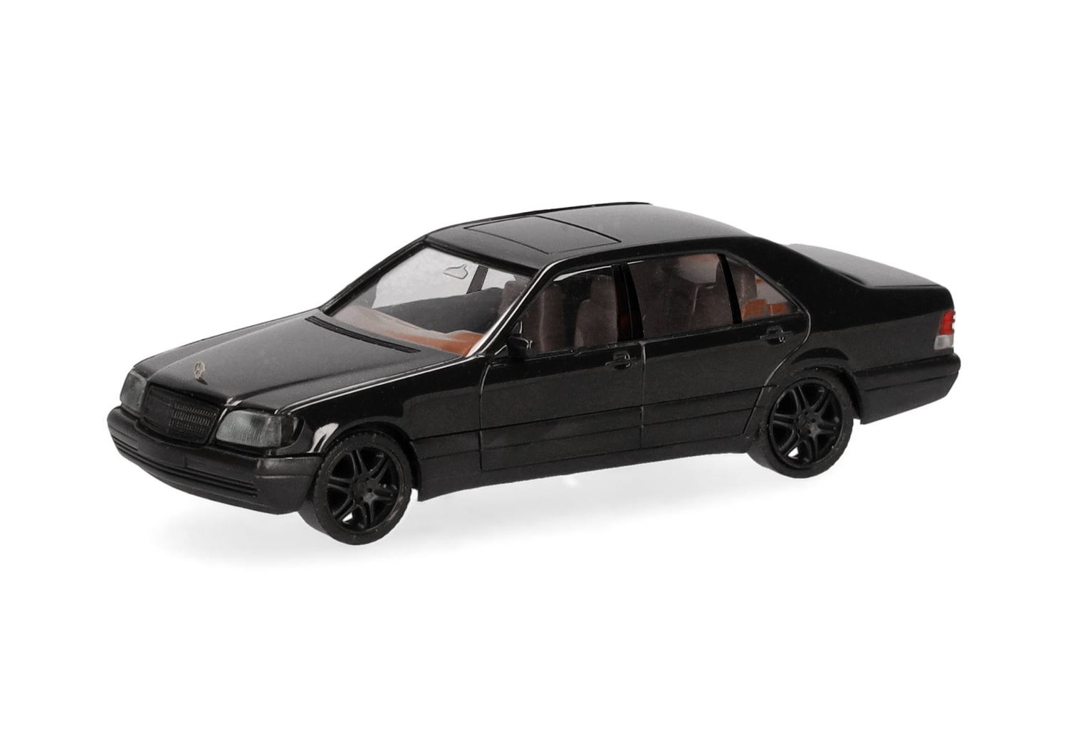 1:87 Herpa - Mercedes-Benz 600 SEL V12 mit Brabus-Felgen, schwarz
