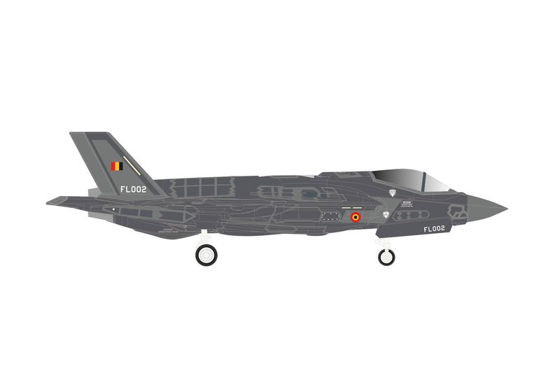 1:200 Herpa Wings - Belgian Air Component Lockheed Martin F-35A Lightning II - 312th Fighter Squadron, Luke Air Base