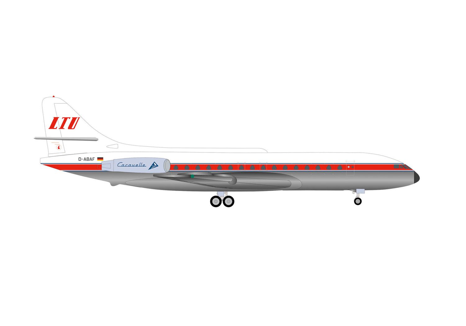 1:500 Herpa Wings - LTU Sud Aviation Caravelle – D-ABAF "Nordrhein-Westfalen"