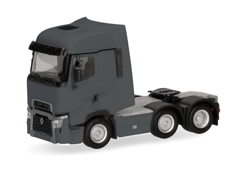 1:87 Herpa - Renault T Facelift Zugmaschine 3achs (6x2), grau 1:87 Herpa - Renault T Facelift Zugmaschine 3achs (6x2), grau