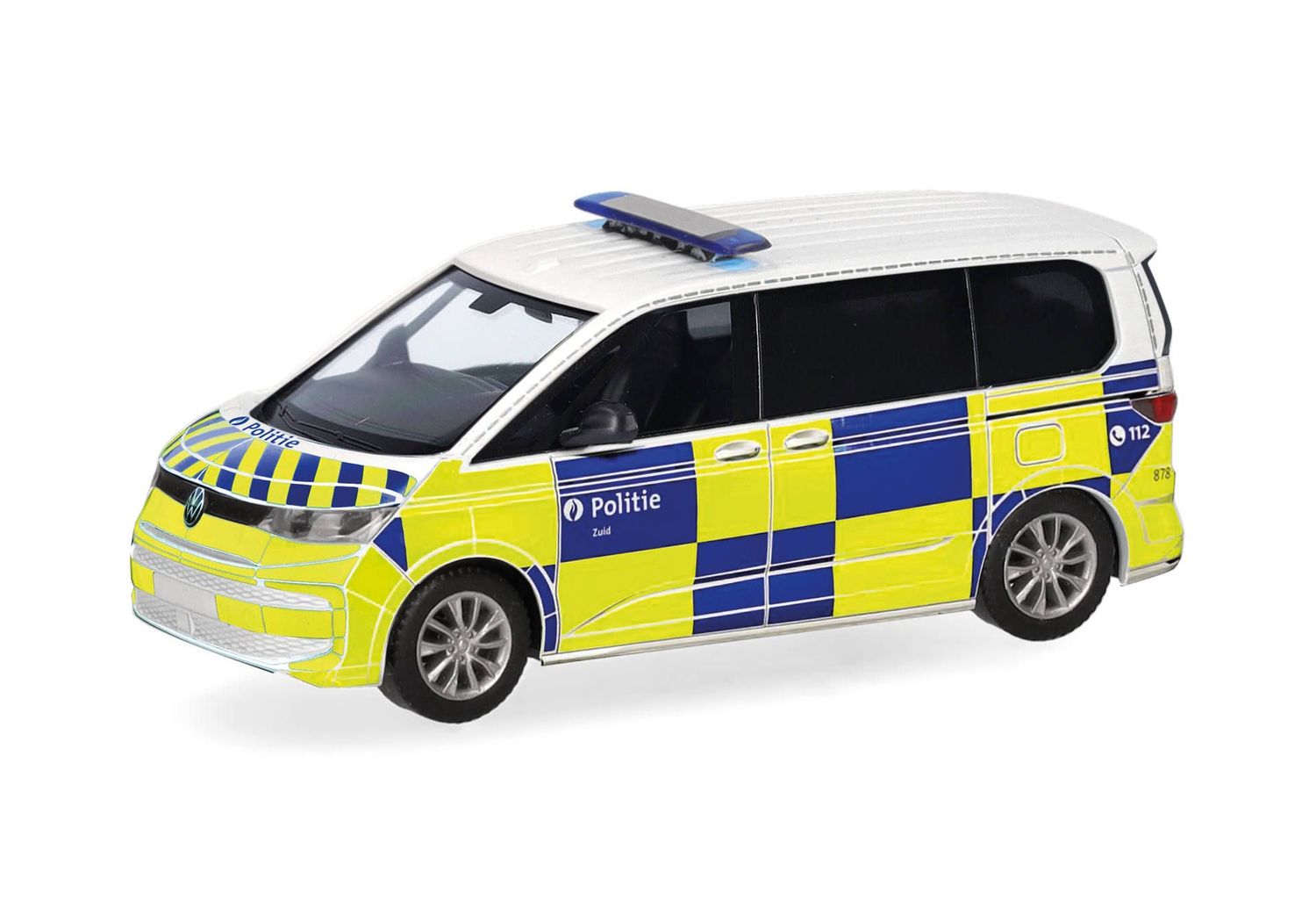 1:87 Herpa - Volkswagen (VW) Multivan (2022) "Politie/Police" (Belgien)