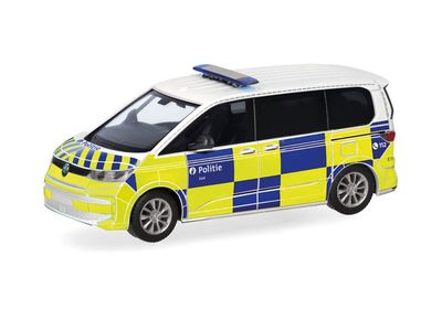 1:87 Herpa - Volkswagen (VW) Multivan (2022) 1:87 Herpa - Volkswagen (VW) Multivan (2022) "Politie/Police" (Belgien)