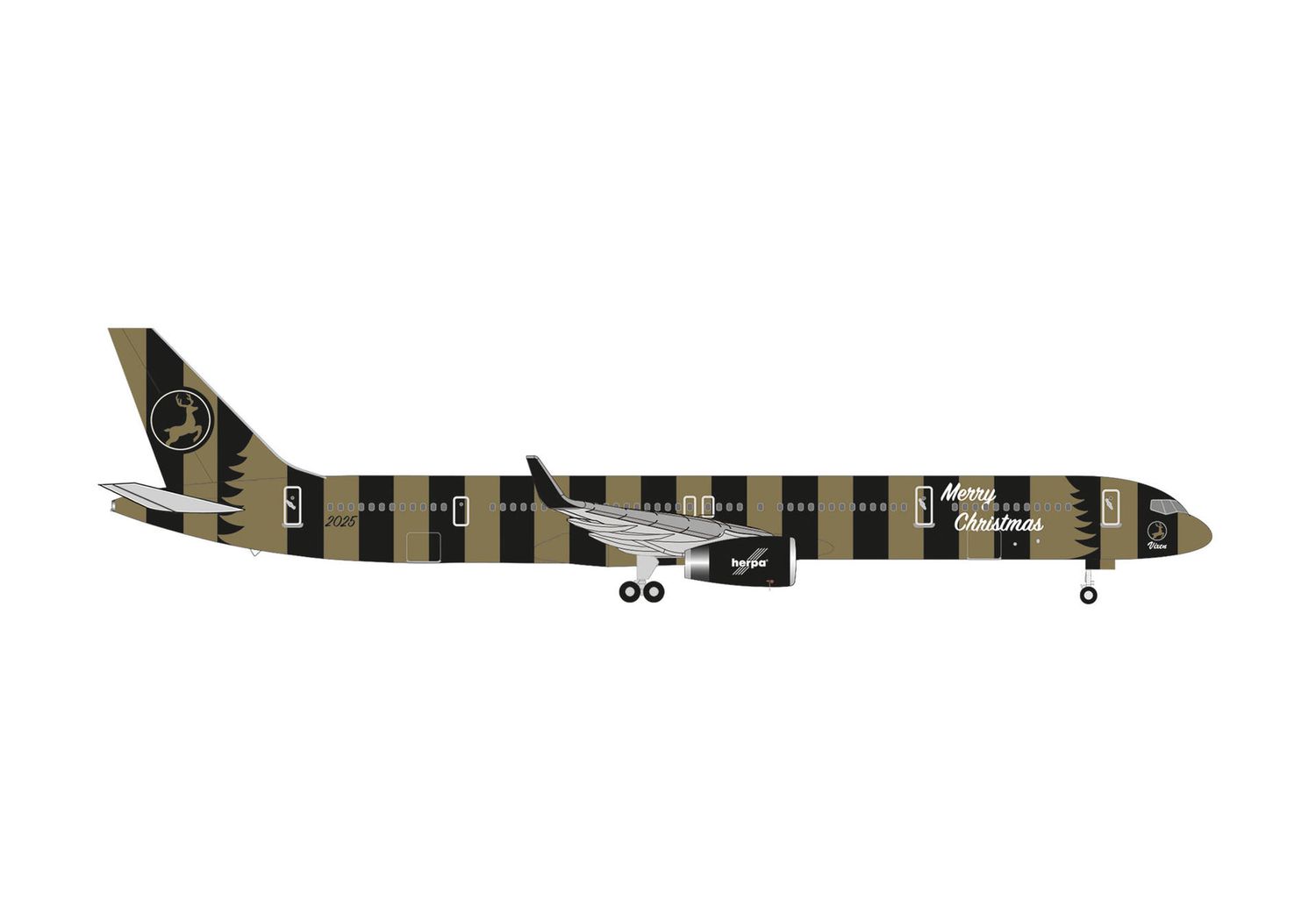 1:500 Herpa Wings - Christmas 2025 Boeing 757-300 – "Vixen"