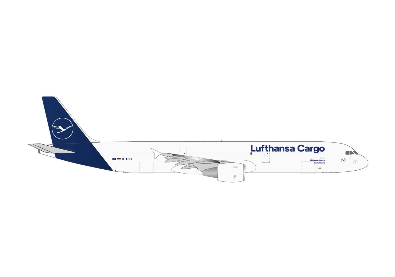 1:500 Herpa Wings - Lufthansa Cargo Airbus A321P2F – D-AEUI