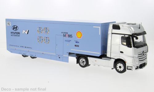 1:43 Ixo - 2024 Mercedes Actros (MP4) Hyundai Motorsport