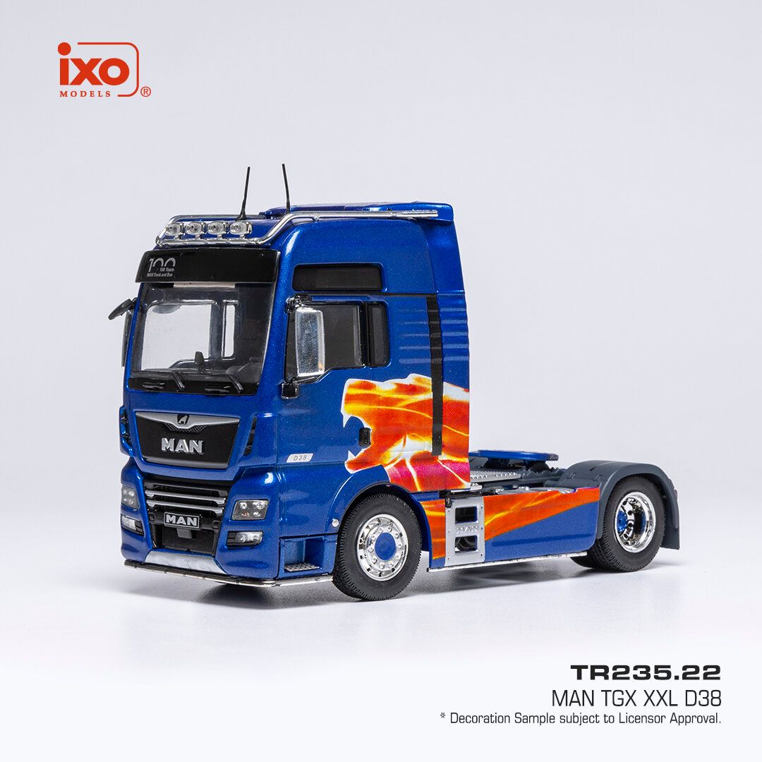 1:43 Ixo - MAN TGX XXL 2020 Blau Metallic