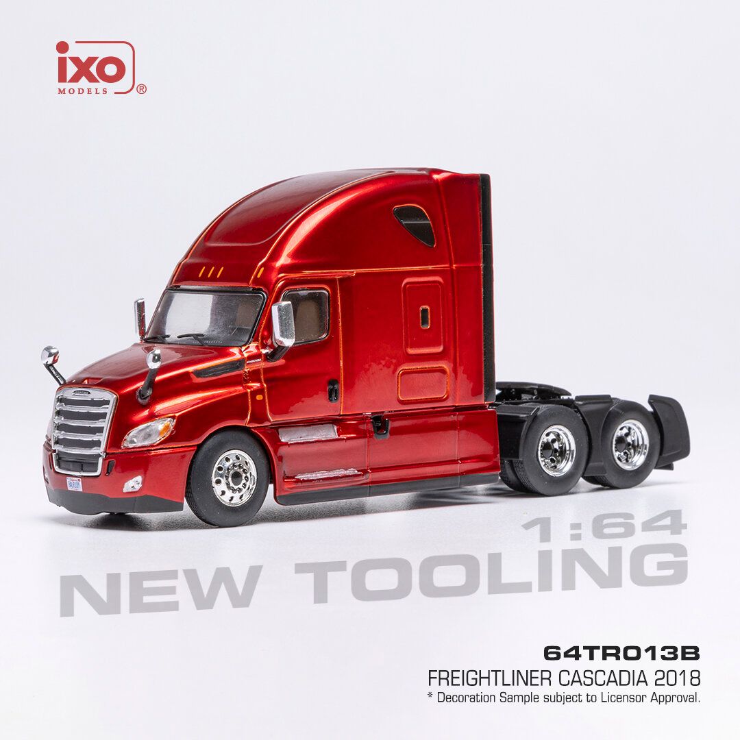 1:64 Ixo - 2018 Freightliner Cascadia Rot Metallic