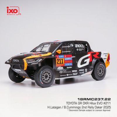 1:43 Ixo - Toyota GR DKR Hilux Evo T1+ #211 Rally Dakar 2023 L. Henk - C. Brett