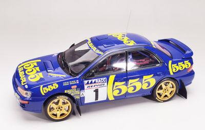 1:18 Sunstar - Subaru Impreza 555 #1 Rally Catalunya 1996 C. McRae - D. Ringer *Reproduktion* 1:18 Sunstar - Subaru Impreza 555 #1 Rally Catalunya 1996 C. McRae - D. Ringer *Reproduktion*