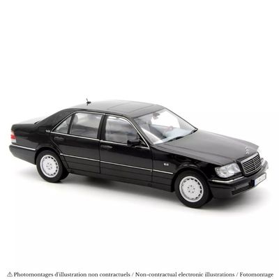 1:18 Norev - 1997 Mercedes S600 V12 Black 1:18 Norev - 1997 Mercedes S600 V12 Black