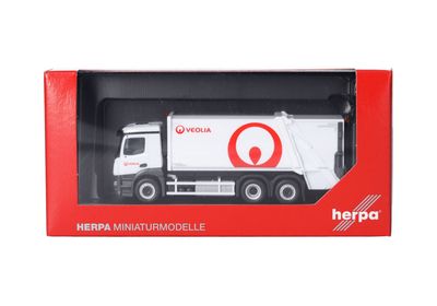 1:87 Herpa - Mercedes-Benz Actros M Pressmüllfahrzeug "VEOLIA"