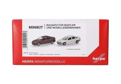 1:87 Herpa - Herpa MiniKit: Renault Laguna Sienarot und Arktisweiß, 2 Stück 1:87 Herpa - Herpa MiniKit: Renault Laguna Sienarot und Arktisweiß, 2 Stück