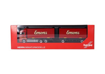 1:87 Herpa - MAN TGX GM Wechselkoffer-Hängerzug 1:87 Herpa - MAN TGX GM Wechselkoffer-Hängerzug "Emons"