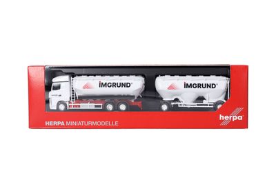 1:87 Herpa - Mercedes-Benz Actros Streamspace Eutersilo-Hängerzug 1:87 Herpa - Mercedes-Benz Actros Streamspace Eutersilo-Hängerzug "Imgrund"