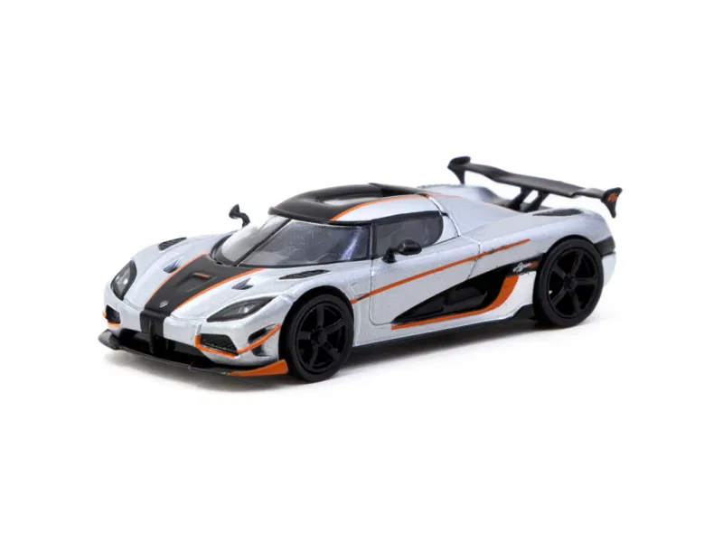 1:64 Tarmac - Koenigsegg Agera RS, moon silver/black 1:64 Tarmac - Koenigsegg Agera RS, moon silver/black