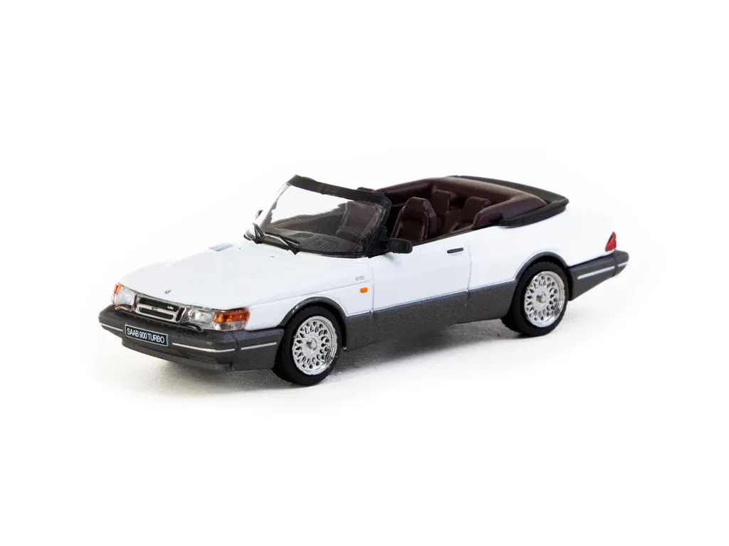1:64 Tarmac - Saab 900 Turbo Convertible, white