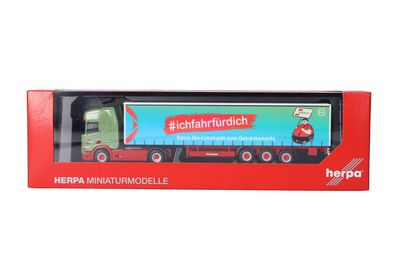 1:87 Herpa - Scania CR 20 HD Gardinenplanen-Sattelzug "Wandt/BGL"