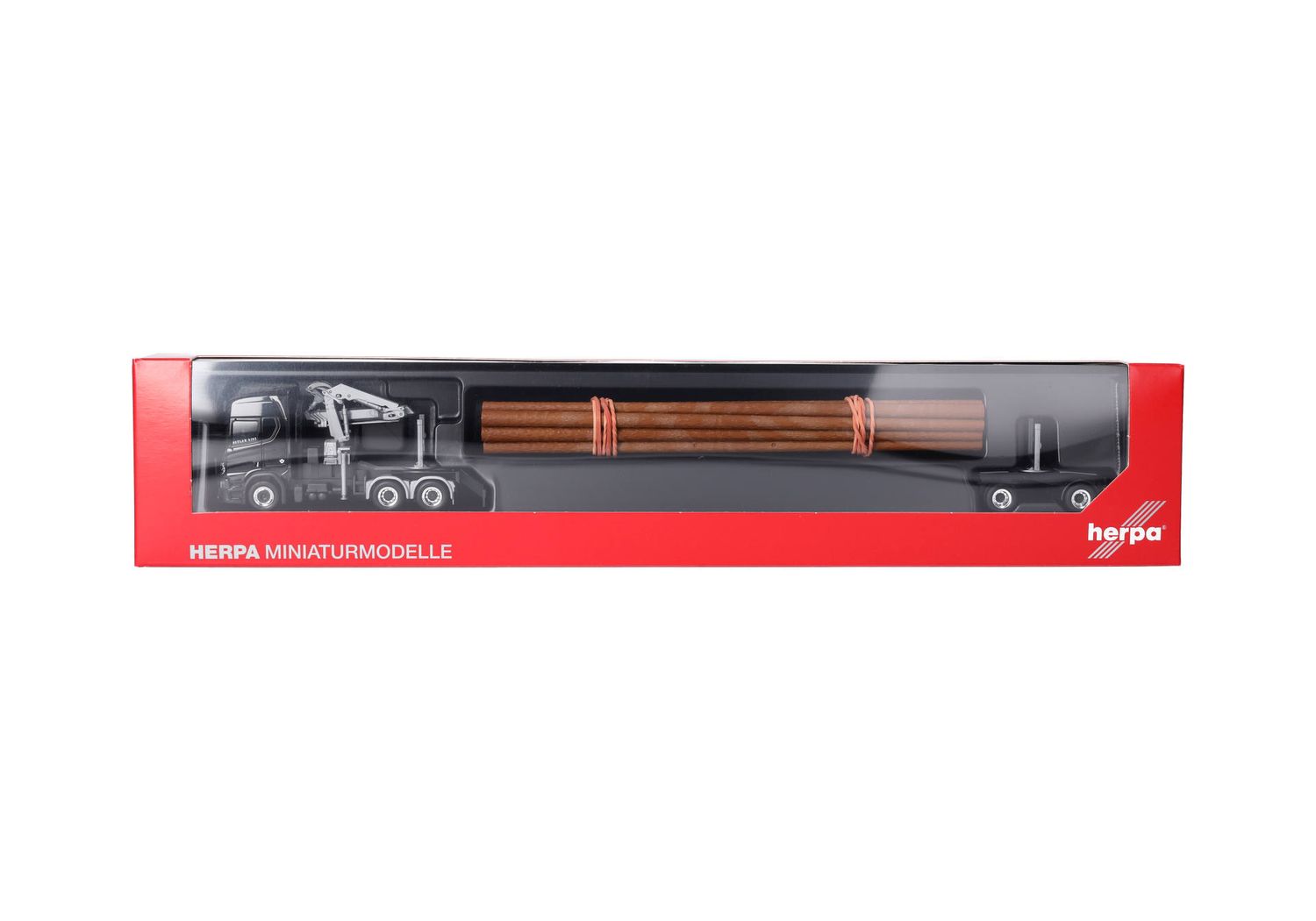 1:87 Herpa - Scania CR 20 HD Holztransporter-Sattelzug "Thorsten Eckert/King of Rhön" (Bayern/Hohenroth)