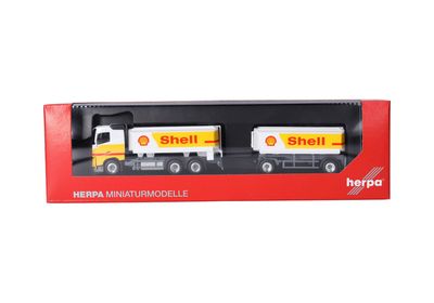 1:87 Herpa - Volvo FH FD 2020 Benzintank-Hängerzug 1:87 Herpa - Volvo FH FD 2020 Benzintank-Hängerzug "Shell"