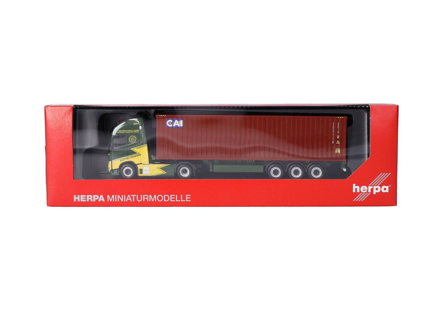 1:87 Herpa - Volvo FH GL XL Electric 40ft Container-Sattelzug "Ancotrans/CAI"