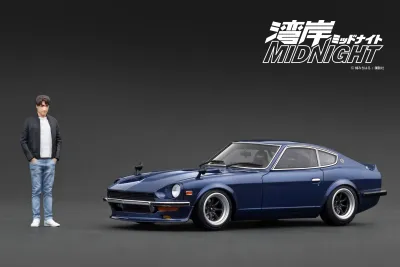 1:18 Ignition - Nissan Fairlady Z (S30) *Wangen MIDNIGHT* Devil's Z with Mr. Akio Asakura figure