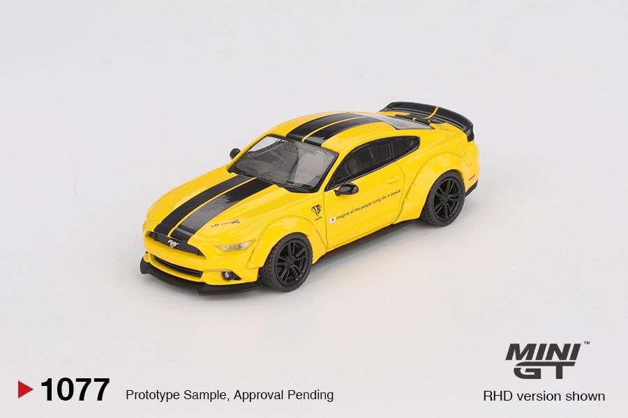 1:64 Mini GT - 2015 Ford Mustang LB-Works, triple yellow