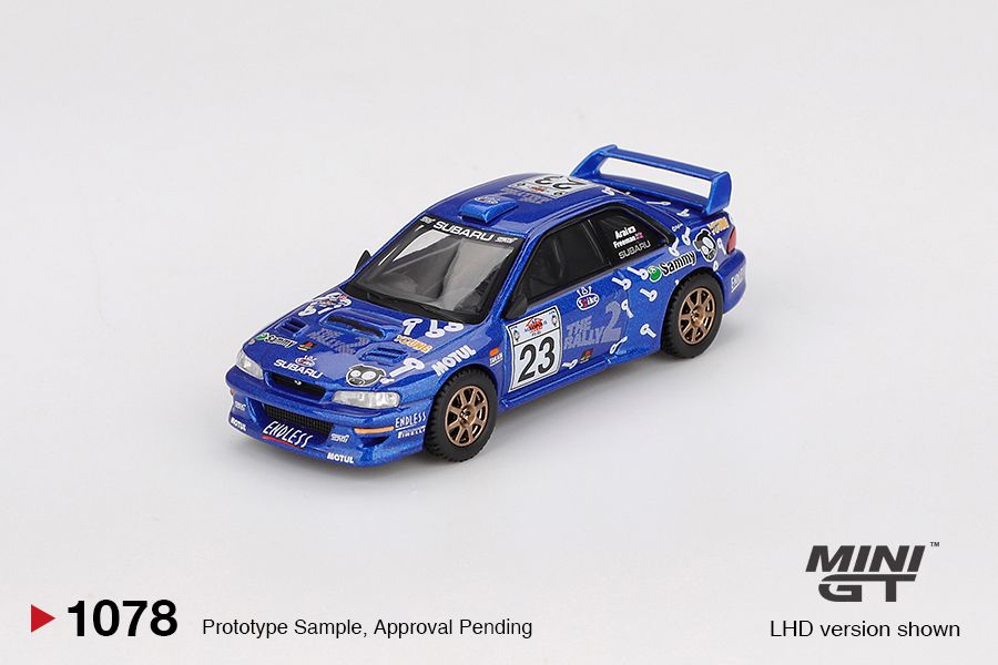 1:64 Mini GT - 2000 Subaru Impreza WRC99 Acropolis Rally #23 *Blister packaging*