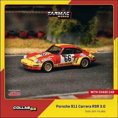 1:64 Tarmac - 1974 Porsche 911 Carrera RSR 3.0 #66 24h Le Mans 1:64 Tarmac - 1974 Porsche 911 Carrera RSR 3.0 #66 24h Le Mans