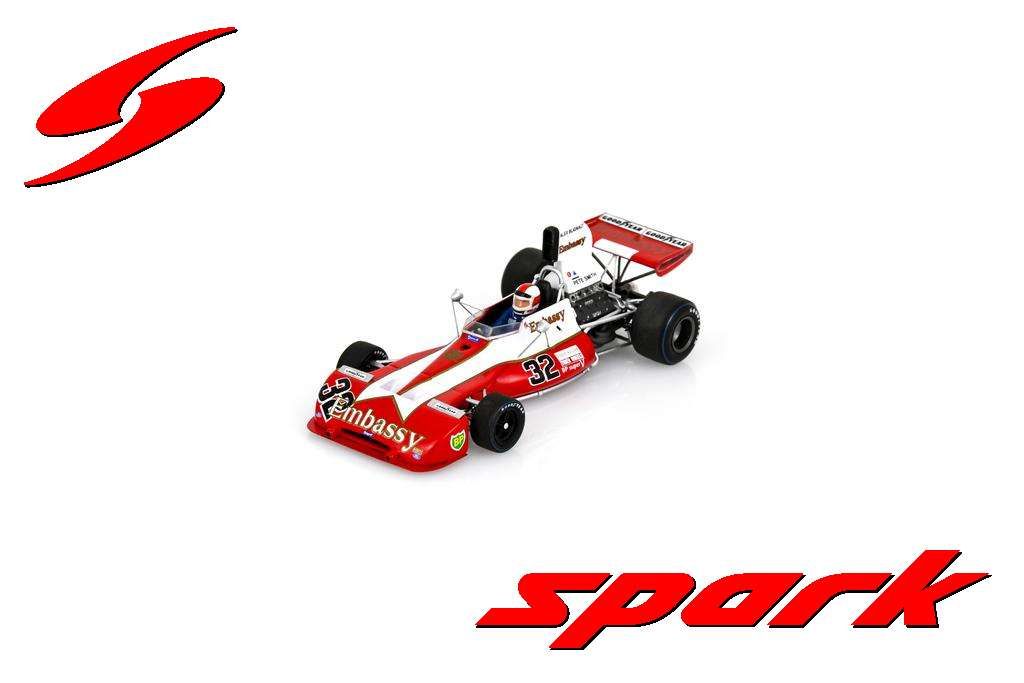 1:43 Spark - Tyrrell 004 No.32 South African GP 1974 Eddie Keizan