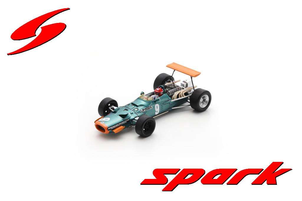 1:43 Spark - BRM P138 No.9 US GP 1968 Bobby Unser